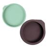 Cabilock 4pcs Round Fondant Cake Molds Non-stick Silicone Baking Trays Easy Demolding for Home Professional Use Random Color view 1