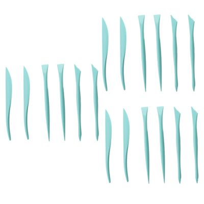 Cabilock 3 Sets 6pcs Fondant Cake Decor Tools Cake Sculpting Tool Kit for Diy Baking