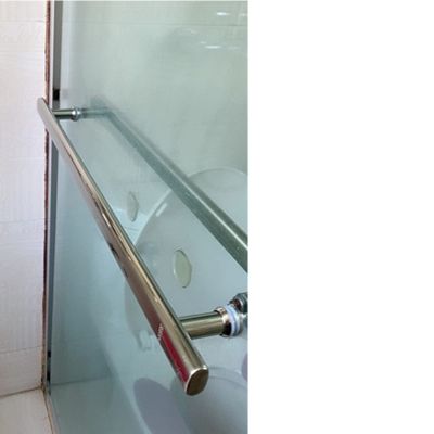 shower door handledoor knobs for interior doors Bathroom Door Handle for Glass Door,Full Polished Stainless Steel Finish Single-Sided Glass Door Pull Handle,Replacement Pull Handle/300Mm ( Color : 4