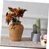 ABOOFAN 2pcs Rattan Woven Flower Basket Rustic Decorative Container for Fresh Dried Floral Arrangements Portable Home Decor Natural Design Brown Finish for Weddings Table Centerpieces view 2