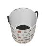 HomeLoft Basics Construction Icon Building Machines Laundry Basket Waterproof Foldable Laundry Hamper with Durable Handle Round Storage Basket Dirty Clothes Organizer for Bedroom Bathroom Dorm Office, Small view 3