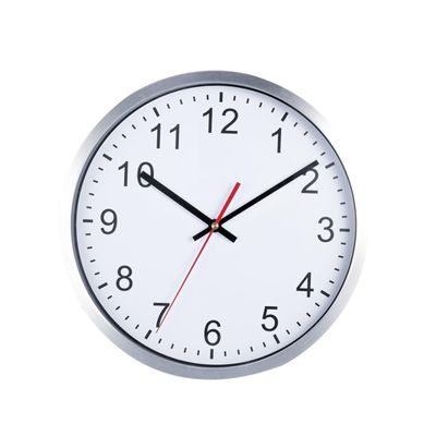Ciieeo Wall Clock 30cm x 30cm Minimalist Wall Decor Non-Ticking for Relaxing Environment