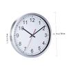 Ciieeo Wall Clock 30cm x 30cm Minimalist Wall Decor Non-Ticking for Relaxing Environment view 4