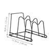 MAGICLULU Pot Lid Cutting Board Holder for Home Kitchen Dishwasher Safe Organizer Layers Black view 2