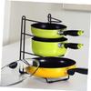 MAGICLULU Pot Lid Cutting Board Holder for Home Kitchen Dishwasher Safe Organizer Layers Black view 3