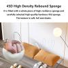ESRADA Acrylic Dining Table Stool, Contemporary Clear Kitchen Stool, Upholstered Bed End Bench, Rectangular Bedroom Bench, Indoor Entry Bench, Shoe Changing Bench grey-120 * 40 * 60CM view 4