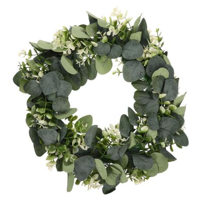 Cabilock 1pc Artificial Eucalyptus Leaves Garland Beautiful Faux Greenery Decoration for Home Wedding Festival and Store Easy to Install Hanging Floral Wall Decor