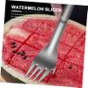 Ciieeo 3pcs Stainless Steel Watermelon Cutter Multi-functional Fruit Slicing and Tools for Easy Watermelon Cutting Kitchen Gadget for and Gatherings view 3