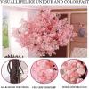 ESRADA Cherry Blossom Tree - 8FT Cherry Blossom Tree in Copper Fluted Planter- Artificial Tree - Artificial Plants for Home Decor Indoor, Fake Tree Plant 220cm view 2