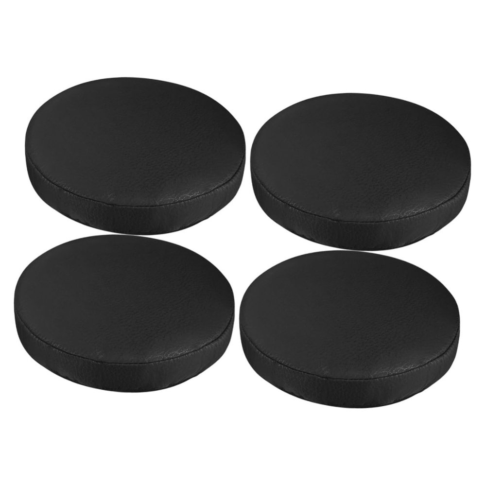 Cabilock 4pcs Round Chair Covers Elastic High Chair Protector -Resistant Backing Washable and Comfortable Stool for Home Office and Events