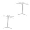 Cabilock 2pcs Compact Pasta Dryer Stand Noodle Rack 6 Arms Triangular Base for Spaghetti Lasagne view 1