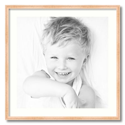 ArtToFrames 20x20 inch Hard Maple 1.5 inch Tall Picture Frame with 2 Inch Single Light Cream Mat, SingleMat-82213-410-20x20-1403