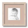 ArtToFrames 5x5 inch Clear Stain on Maple Picture Frame with 2 Inch Single Grey Beige Mat, SingleMat-0066-81784-YCLR-5x5-778 view 1