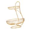 PRETYZOOM Iron Art Fruit Basket Home Decor Large Capacity Fruit Stand Easy to Use Present view 1