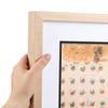 ArtToFrames 14x14 inch Hard Maple 1.5 inch tall Picture Frame with 2 Inch Single Delft Blue Mat, SingleMat-82213-410-14x14-885 view 2