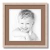 ArtToFrames 12x12 inch Clear Stain on Maple Picture Frame with 2 Inch Single Sandpiper Mat, SingleMat-0066-81784-YCLR-12x12-767 view 1