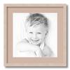 ArtToFrames 12x12 inch Clear Stain on Maple Picture Frame with 2 Inch Single Grey Beige Mat, SingleMat-0066-81784-YCLR-12x12-778 view 1