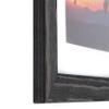 ArtToFrames 8x12 inch Black - Distressed Wood Picture Frame with 2 Inch Single Blue Jay Mat, SingleMat-82223-100-8x12-586 view 2
