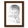 ArtToFrames 12x18 inch Brown - Distressed Wood Picture Frame with 2 Inch Single Porcelain Mat, SingleMat-82223-103-12x18-754 view 1