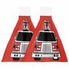 Fire Engine Truck Kitchen Hand Towels with Hanging Loops Set of 2 Super Soft Thick Oven Fingertip Dry Microfiber Dish Towel Absorbent Cleaning Washcloth for Bathroom,Kitchen Red Fire Vehicle Fire Cars view 1