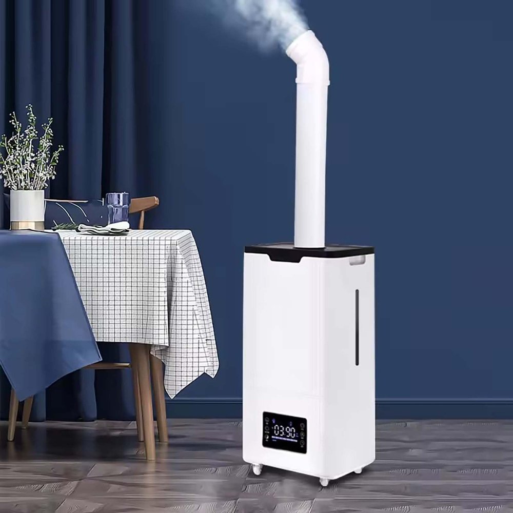 100W Industrial Humidifier 1800ml/h Commercial Humidifier, Applicable up to 120m Quiet Humidifiers, 3 Speed Ultrasonic Cool Mist Humidifier for Large Home Bedroom Room Aquarium Large living room (Co