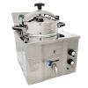 BREVELTION Electric Commercial Electric Chicken Fryer, High Pressure Fried Chicken Stove 3000W Stainless Steel 16L Deep Fryer Countertop Kitchen Frying Machine view 1