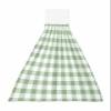Sage Green Lattice Kitchen Hand Towels with Hanging Loops Set of 1 Super Soft Thick Oven Fingertip Dry Microfiber Dish Towel Absorbent Cleaning Washcloth,Kitchen Farmhouse Pastoral Buffalo White Check view 1