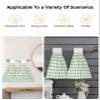 Sage Green Lattice Kitchen Hand Towels with Hanging Loops Set of 1 Super Soft Thick Oven Fingertip Dry Microfiber Dish Towel Absorbent Cleaning Washcloth,Kitchen Farmhouse Pastoral Buffalo White Check view 4