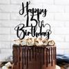 Dcokska Happy Birthday 15th Cake TopperBoys/Girls 15th Birthday,15th Anniversary Party Cake Topper Decorations/Dinner Party Decorations (15) view 4