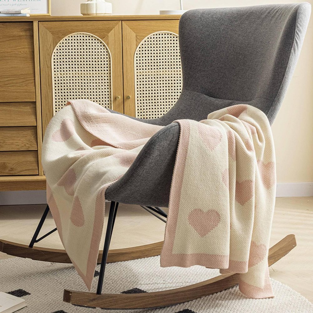 XoTiq Living Room Simple Blanket Office Lunch Break air Conditioning Blanket Knitted Blanket Bedroom Sample Room Decorations