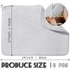 3 Pcs XXL Dish Drying Mat,Absorbent Microfiber Dishes Drainer Mats,Large Size 2417" Pads for Kitchen Counter,Coffee,Rack,Under Sink,Light Gray view 2