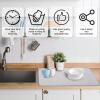 3 Pcs XXL Dish Drying Mat,Absorbent Microfiber Dishes Drainer Mats,Large Size 2417" Pads for Kitchen Counter,Coffee,Rack,Under Sink,Light Gray view 3