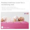 KUB Twin Cotton Mattress Topper, Breathable Pillow Top with 8-21 Inch Deep Pocket, 3D Snow Down Alternative Fill, Fluffy College Dorm Mattress Pad Cover (Pink, 39 * 75inch) view 2
