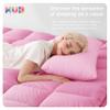 KUB Twin Cotton Mattress Topper, Breathable Pillow Top with 8-21 Inch Deep Pocket, 3D Snow Down Alternative Fill, Fluffy College Dorm Mattress Pad Cover (Pink, 39 * 75inch) view 4
