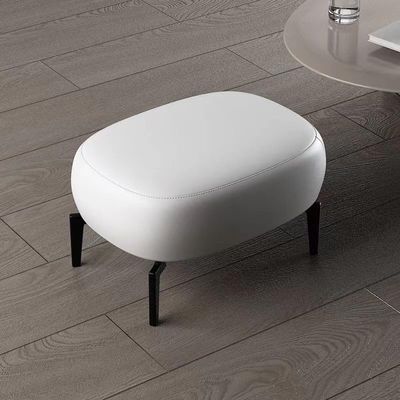 ESRADA Small Footstool Ottoman PU Leather Footrest Square Foot Stool with Non-Skid Plastic Legs Modern Pets Step Stool for Couch Desk Office Living Room B-100 * 60 * 42cm