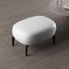 ESRADA Small Footstool Ottoman PU Leather Footrest Square Foot Stool with Non-Skid Plastic Legs Modern Pets Step Stool for Couch Desk Office Living Room B-100 * 60 * 42cm view 1