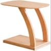 Aimery Office End Table C Shaped End Table, 2-Layer Coffee Table with Invisible Universal Wheel, Side Table for Living Room Bedroom Hallway (Color : B, Size : 52 * 34.5 * 67.5CM) view 1