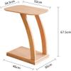 Aimery Office End Table C Shaped End Table, 2-Layer Coffee Table with Invisible Universal Wheel, Side Table for Living Room Bedroom Hallway (Color : B, Size : 52 * 34.5 * 67.5CM) view 3