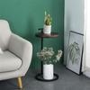 Aimery Office End Table C Shaped Sofa Table, Nightstand with Metal Frame, Side Table for Sitting Room Library Reading Room view 2