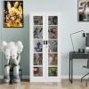Anxxsu Glass Display Cabinet With Doors, 71" Curio Case for Collectibles, 4 Adjustable Shelves for Home Living Room (White) view 2