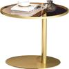 Aimery Office End Table Living Room Tables Sofa Side Table, Removable Glass Table Top Bedside Table, Small Apartment Multifunctional Coffee Table (Color : E, Size : 40x55cm) view 1