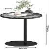 Aimery Office End Table Living Room Tables Sofa Side Table, Removable Glass Table Top Bedside Table, Small Apartment Multifunctional Coffee Table (Color : E, Size : 40x55cm) view 3