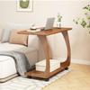 Aimery Office End Table C Shape Bedside Table Nightstand TV Tray Table Mobile Side Table with Wheels, Sofa End Table, with Bottom Shelf, for Bedroom (Size : 50 * 40 * 64CM) view 2
