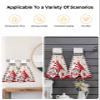 Valentine's Day Kitchen Hand Towels with Hanging Loops Set of 2 Super Soft Thick Oven Fingertip Dry Microfiber Dish Towel Absorbent Cleaning Washcloth,Kitchen Buffalo Black Checkered Gnomes Love view 4