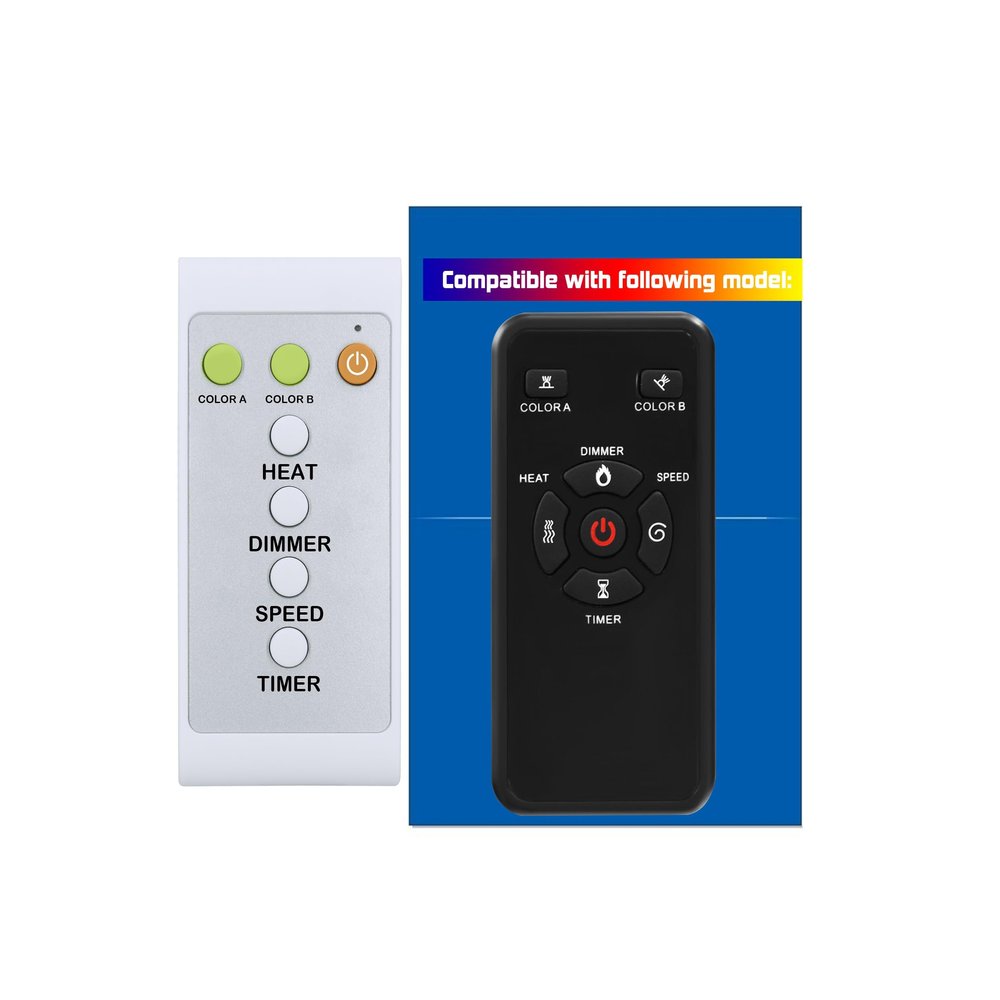 Replacement Remote Control for Antarctic Star FH-3001LA RFH-3601LA RFH-4001LA RFH-4201LA RFH-4801LA RFH-5001LA RFH-6001LA RFH-7401LA RFH-10201LA Electric Fireplace