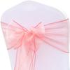 chair cover bows sash,wedding chair covers,chair cover bows sash,wedding chair covers,10pcs Organza Chair Sashes Chair Bows Wedding Decoration for Chair Cover Party Event Banquet Decors 18cm x 275cm C view 2