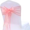 chair cover bows sash,wedding chair covers,chair cover bows sash,wedding chair covers,10pcs Organza Chair Sashes Chair Bows Wedding Decoration for Chair Cover Party Event Banquet Decors 18cm x 275cm C view 3