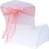 chair cover bows sash,wedding chair covers,chair cover bows sash,wedding chair covers,10pcs Organza Chair Sashes Chair Bows Wedding Decoration for Chair Cover Party Event Banquet Decors 18cm x 275cm C view 4