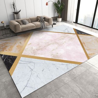 3x4 Area Rugs Multicolor Splicing Marble Kids Bedroom Rug, Modern Simple European Style Decoration Bedside Rug Rugged Non Slip for Cafe Living Room Under Table Boys Room Decor