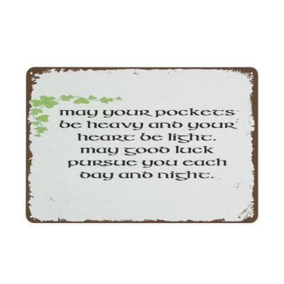 Easter Decor Tin Sign St Patricks Day Irish Blessing St Patricks Day Decor St Patrick's Day Farmhouse Decor Saint Patricks Decor Aluminum Coffee St Patricks Day Metal Signs Wall Decor Gifts 12x16 inch